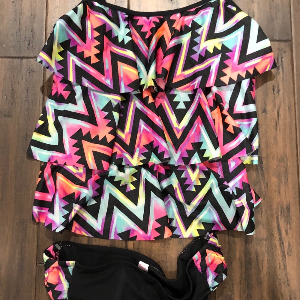New with tags colorful youth 16 tankini